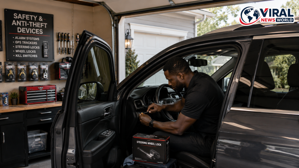 Install Safety and Anti-Theft Devices
Modern safety technology reduces accident risk and theft claims.